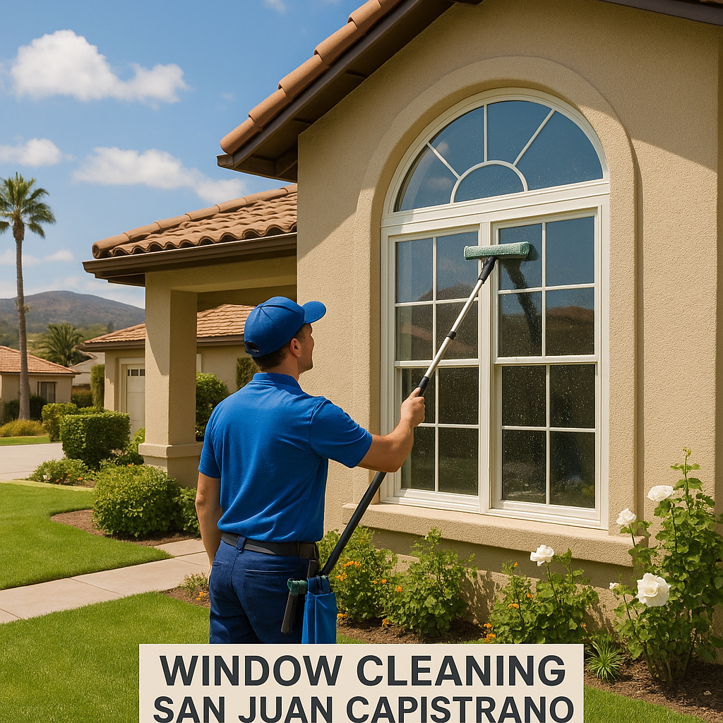 Window cleaning in San Juan Capistrano