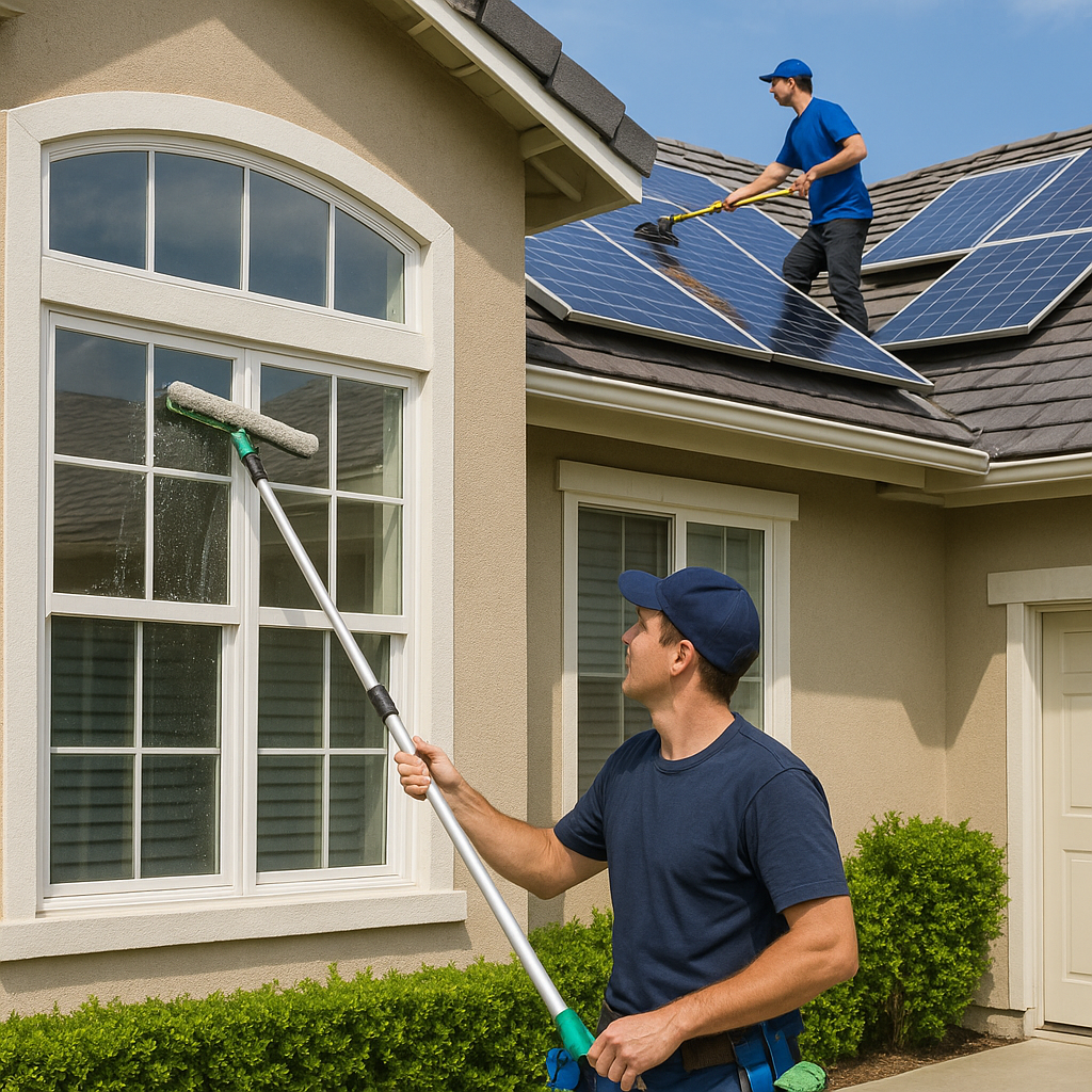 Window cleaning and solar panel cleaning in Irvine, CA